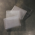 планшет с лунками для лабораторных исследований, ПС, 96 лунок, "П"-образное дно, стерильный, крышки отдельно, шт